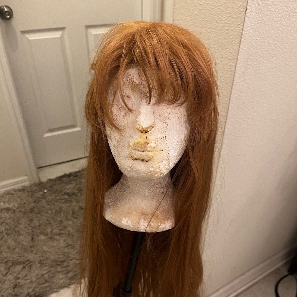 Long light brown wig